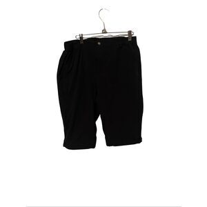 Baleaf Mens Stretch Flat Front Athletic Running Bermuda Shorts Black Size Large